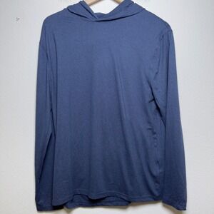 LEG3ND Inspire Men Pullover Sweater XL Blue Long Sleeve Hooded Performance